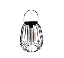 Solar lantern black Ø 16.5x19 cm