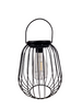 Solar lantern black Ø 16.5x19 cm