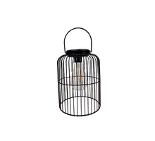 Solar lantern black Ø 15x20.5 cm