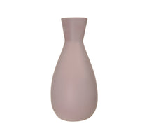 Vase aus gesponnenem Bambus matt rosa Ø 18 x H 39 cm