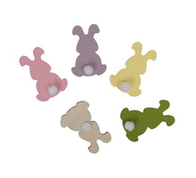 pm. 36 wooden rabbits/sticker 4 ass. 3.5x5cm