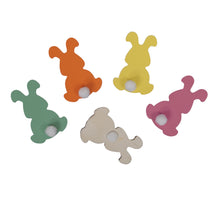 pm. 36 wooden rabbits/sticker 4 assorted 3.5x5 cm