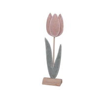pb. 2 felt tulips/standing orange 8x4.5x30.5 cm