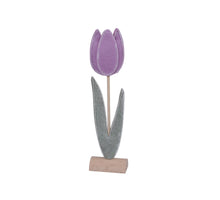 pb. 2 felt tulips/standing lilac 8x4.5x30.5 cm