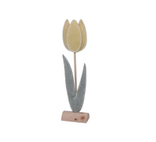 pb. 1 felt tulip/standing yellow 9x5x44 cm