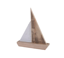 pc. 1 wooden boat natural 20x5x27 cm