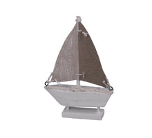 pc. 1 wooden boat natural 11x2.8x16 cm