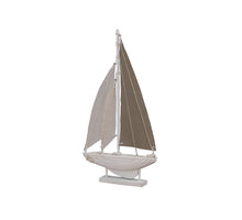 pc. 1 wooden boat natural 24.5x4.5x45 cm