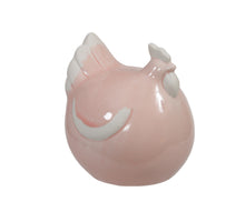 pc. 1 porcelain chicken pink 10x10.5 cm