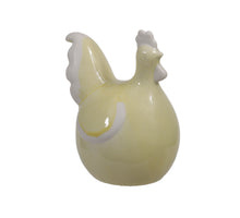 pc. 1 porcelain rooster yellow 10x15 cm
