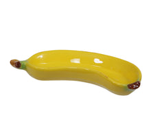 pc. 1 dolomite banana plate yellow 19.5x11.5x3 cm