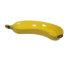pc. 1 dolomite banana plate yellow 28.5x14x4.5 cm