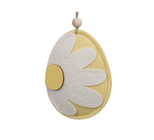 pm. 4 felt eggs/hanging yellow 11 cm