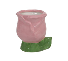 pc. 1 dolomite tulip flowerpot pink 8.5x10 cm
