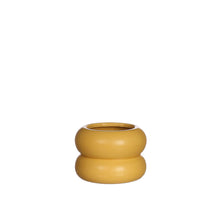 Chubby bloempot Ø9 x h.6,4 cm mosterd