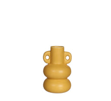 Chubby Vase - Kerzenhalter Ø7,6xH12cm Senfgelb