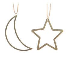 Card a 1 alloy fig w hanger 2ass gold 14x4.5cm
