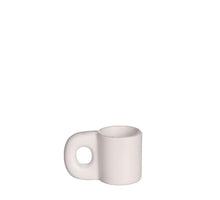 Chubby candle holder l.6.5xw4xh3.5 cm off-white