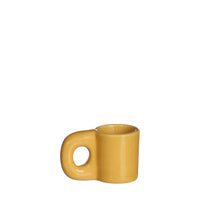 Chubby candle holder l.6.5xw4xh3.5 cm mustard
