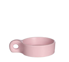 Chubby candle holder l13.5xw9.5xh3.3 cm pink