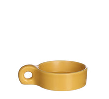 Chubby candle holder l13.5xw9.5xh3.3 cm mustard