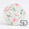 SET/4 ROUND BIRD COASTER PINK 10X10X0.7 CM