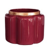 Pouff pot aardewerk Ø17,6 h.13,7 cm kers
