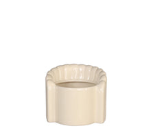 Pouff stoel aardewerk Ø8,4 h.9 l.9,5 cm crème