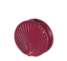 Vaas Peacock aardewerk Ø6,5 l.15 uur.13,6 cm kers