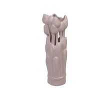 Dolomite tulip vase pink Ø 7x21 cm