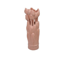 Dolomite tulip vase orange Ø 7x21 cm