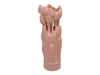 Dolomite tulip vase orange Ø 7x21 cm
