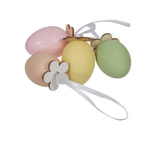 pb. 24 plastic eggs/hanging 4 ass. ass. 4 cm