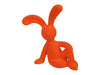 pc. 1 flock rabbit "sitting" orange 22.5 cm