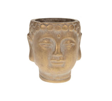 Planter buddha cement Ø8x9cm Matt Gold