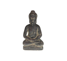 Statue buddha terracotta 17x11x30.5cm Dark grey