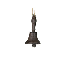 Bell cast iron 6.8x6.8x13cm Dark brown