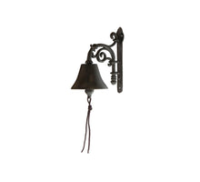Door bell cast iron 10x18.5x19.5cm Dark brown