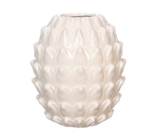 Vaas Maya aardewerk Ø18 h.20 cm crème
