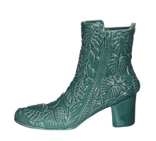 Vaas Bootie aardewerk Ø7 l.22 h.19 cm petrol