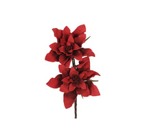 Poinsettia double foam 78cm Red