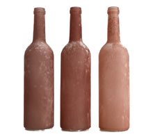 Bottle glass Ø7.5x31.5cm 1pc Mixed pink