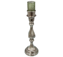 Aluminium kandelaar D21 H60cm zilver