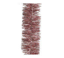 Kerstboom guirlande pvc shiny velvet pink dia7 L270 cm