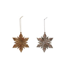 Snowflake Ornament Hanger 2ass. 12x1x10cm