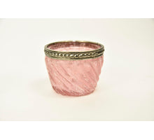 Tealight Holder Esaro Glass D6  H5cm Pink