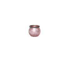 Tealight Holder Esaro Glass D7 H6cm Pink