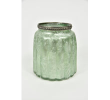 Tealight Holder Esaro Glass D10 H11cm Light Green