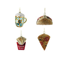 Hanger Xmas Fastfood 4 assorted 8x5x11cm - kunststof