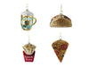 Hanger Xmas Fastfood 4 assorted 8x5x11cm - kunststof
